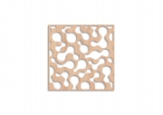  Panou decorativ traforat perete din mdf natur 4 mm. PP5